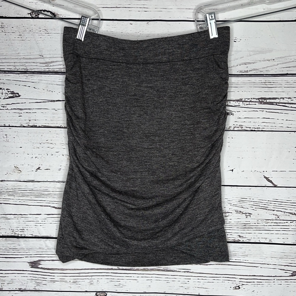 Banana Republic NWT Size XS Dark Gray Knit Tulip Hemline Straight Pencil Skirt